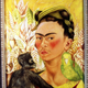 Self Portrait with Monkey and Parrot, Frida Kahlo, 1942